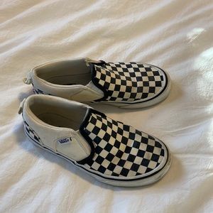 Checkered Slip On Vans 2